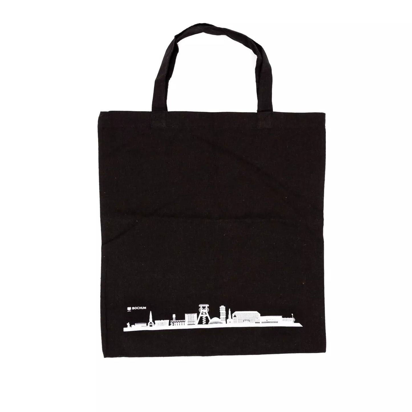 Skyline Bochum Baumwolltasche, schwarz