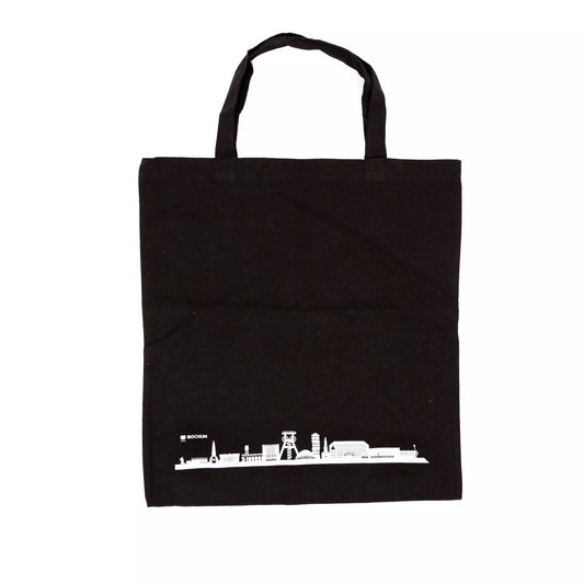 Skyline Bochum Baumwolltasche, schwarz