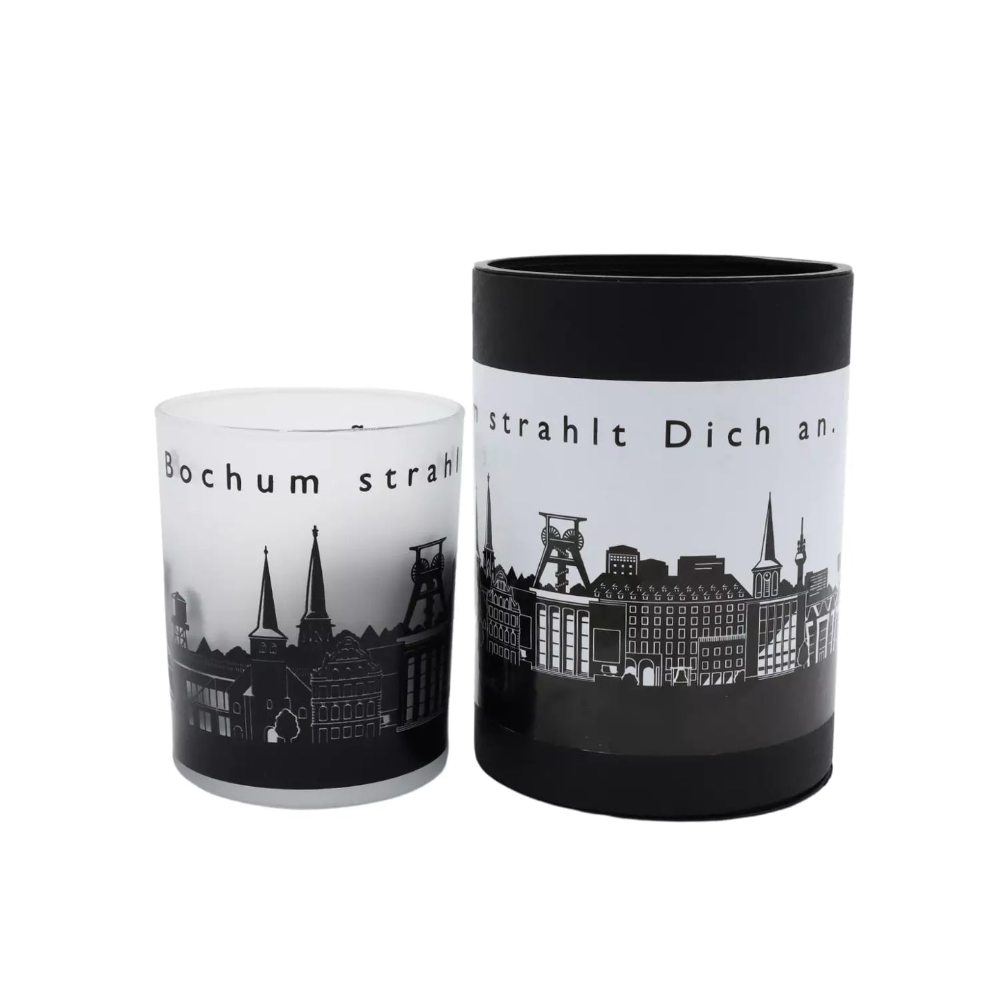 "Bochum strahlt dich an" Glaslicht
