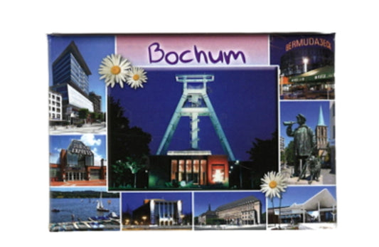 Bochumer Sehenswürdigkeiten Magnet (rosa)