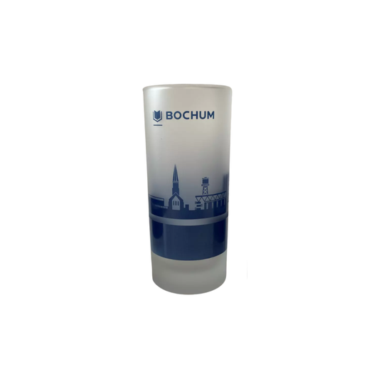 Skyline Bochum Trinkglas, dunkelblau